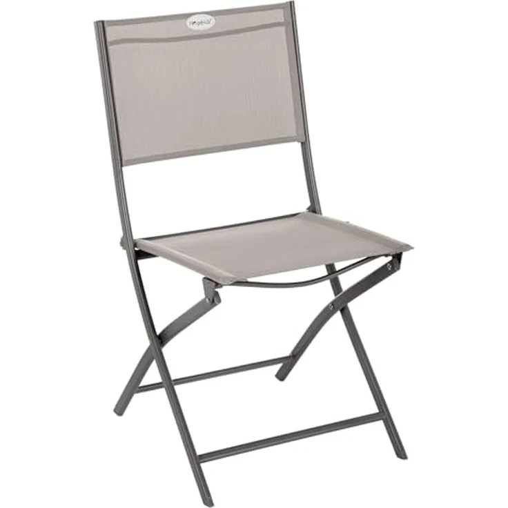 Hespéride - 4er-Set klappbare Gartenstühle Modula in Haselnussbraun und Tonka - Haselnuss/Tonka – Bild 4