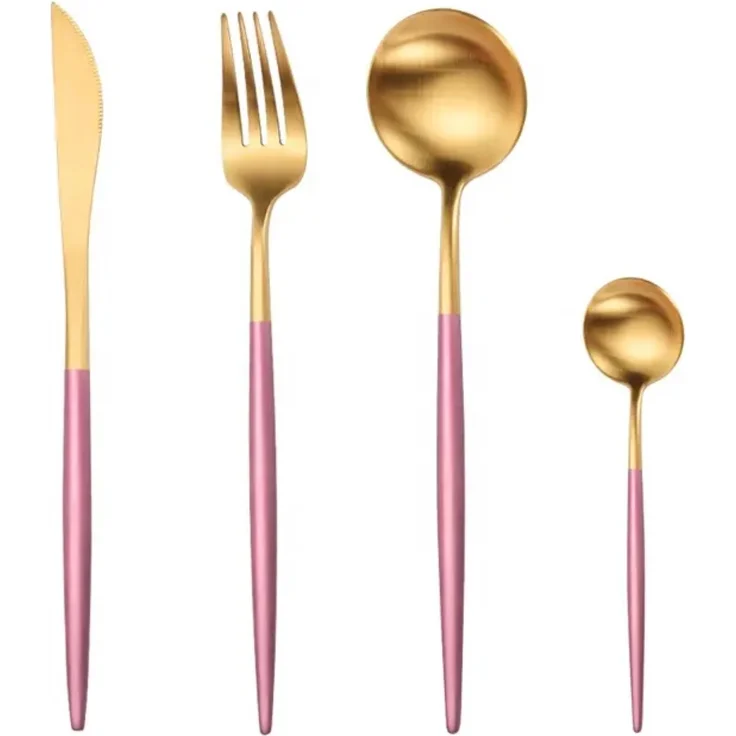 24 teiliges Besteck-Set aus hochwertigem Edelstahl für 6 Personen – Bild 5