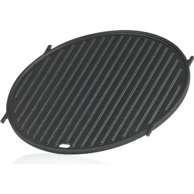 BBQ-Toro Grillplatte Gusseisen Grillplatte Ø 30 cm, Plancha Grillplatte für für Weber GBS, Kann direkt genutzt werden – Bild 4
