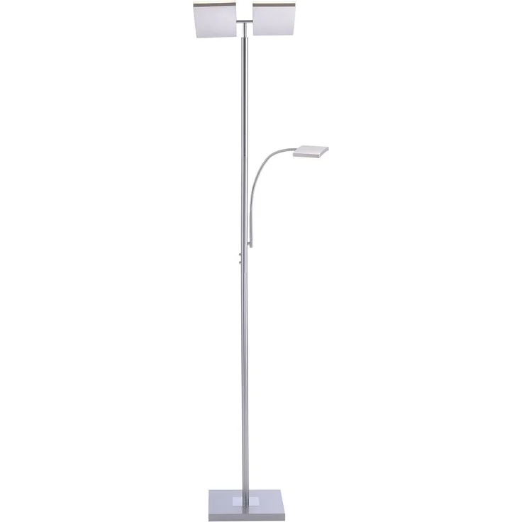 JUST LIGHT 11725-55 RUBEN LED Stehleuchte mit Lesearm 3000K dimmbar stahlfarben – Bild 4