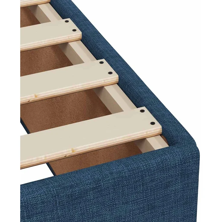 Boxspringbett mit Matratze, Stoff, Viereckige, grauer Fuß, Blau, 140x190 cm, false – Bild 11