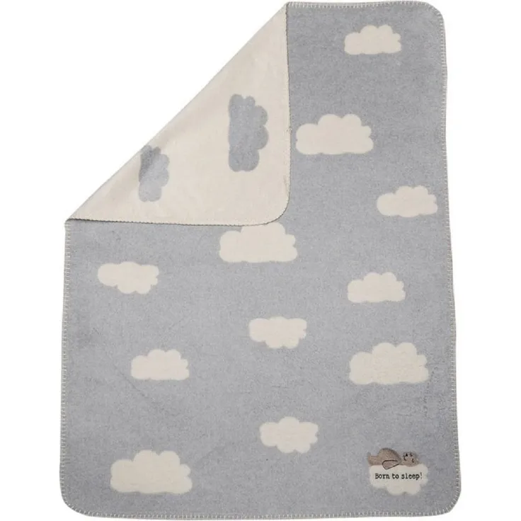 FUSSENEGGER Kuscheldecke grau