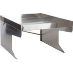 Mendler 'HWC-G60 XL' Mähroboter-Garage mit Pflanzkasten, Metall, 47 x 70 x 100 cm, Silber