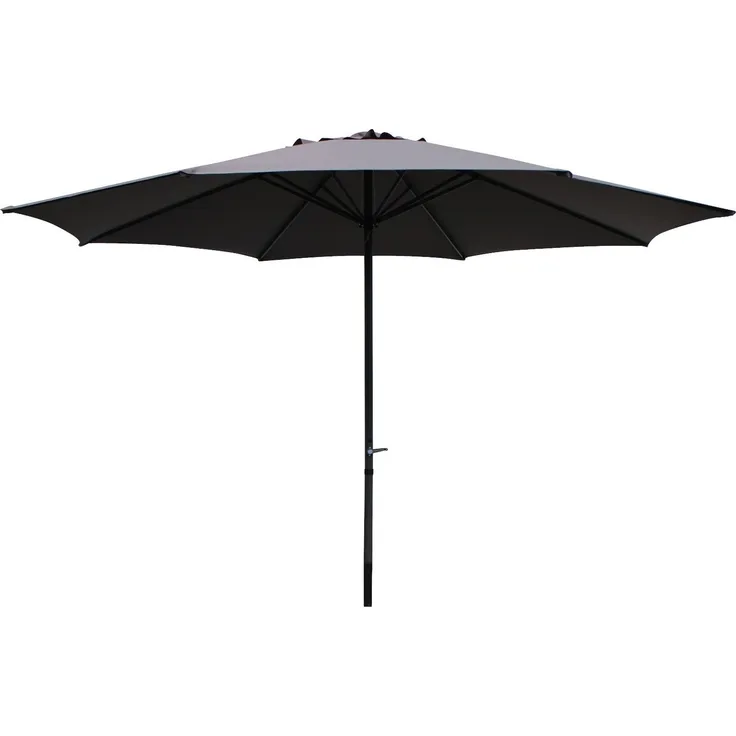 Gardissimo NEW SUNNY Sonnenschirm Ø 400cm Gartenschirm Kurbelschirm anthrazit
