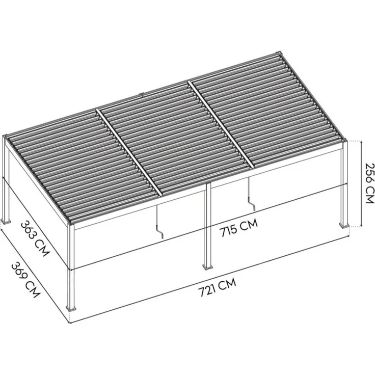 Paragon Outdoor Grand Tuscan 1224 | Aluminium – Bild 5