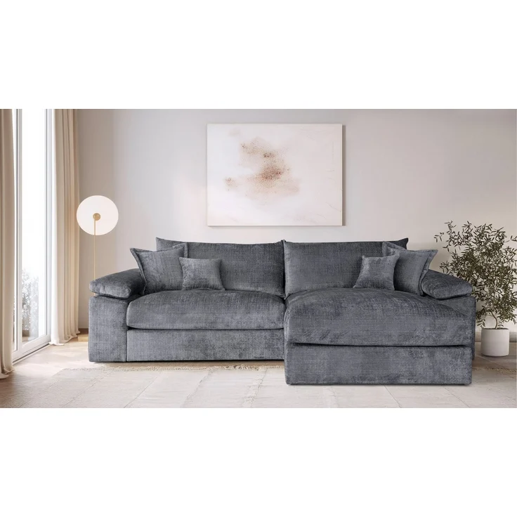 Home affaire Ecksofa Soft&Cosy XXL L-Form, B: 303 cm - OTTO. Verlässliche Qualität, Mega-Sofa, Cord oder Chenille-Struktur, mit Federkern & 4 Zierkissen – Bild 5