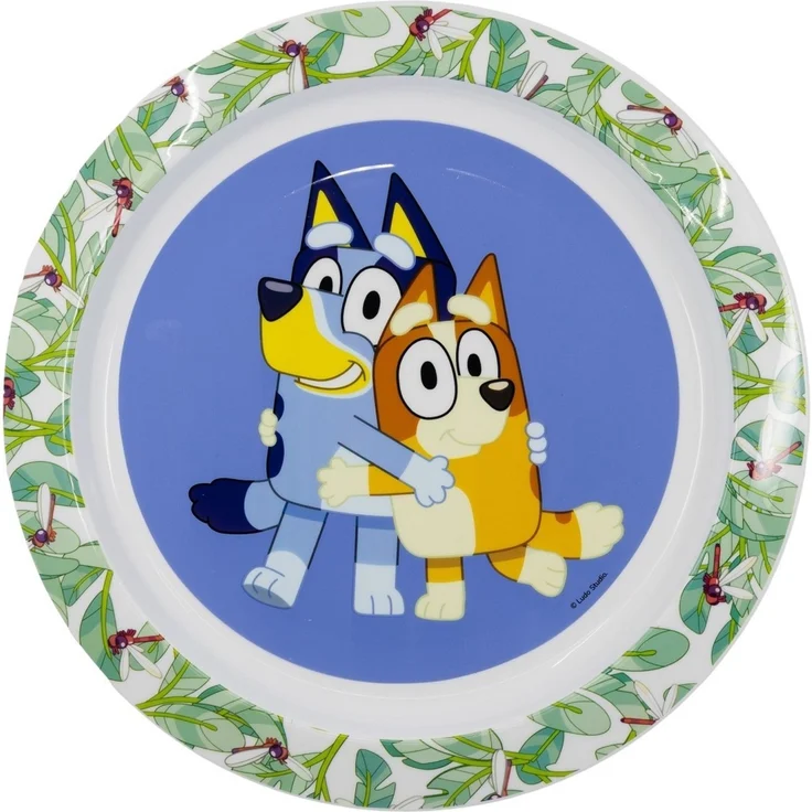 Bluey Kinder Teller Mikrowellengeeignet für zu Hause – Bild 1