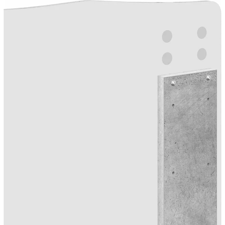 vidaXL Bettrahmen mit Kopfteil Beton 180 x 200 cm Massives Kiefernholz 3413275 – Bild 10