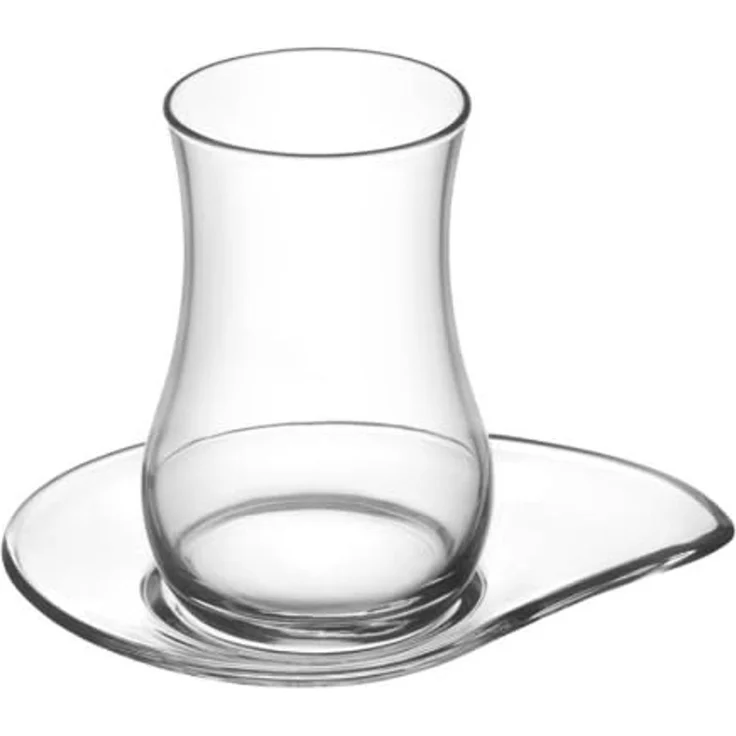 LAV Eva 12-teiliges Teegläser-Set mit Untertellern - 170 ml aus Borosilikatglas – Bild 3