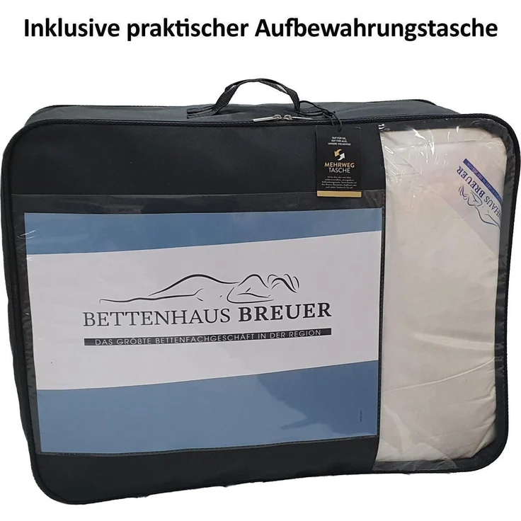 Extra warme 100% premium körperform Daunendecke Bettdecke 135x200 950g – Bild 9