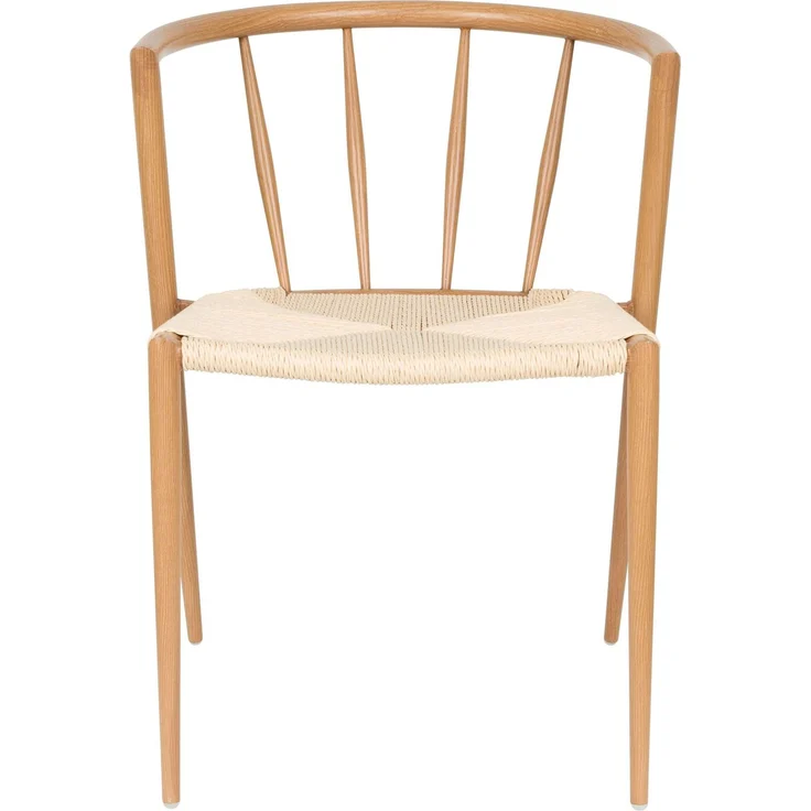 Esszimmerstuhl Che im 2er-Set, Braun mit Seilbezug und Eisengestell 52x46x70 cm – Bild 5