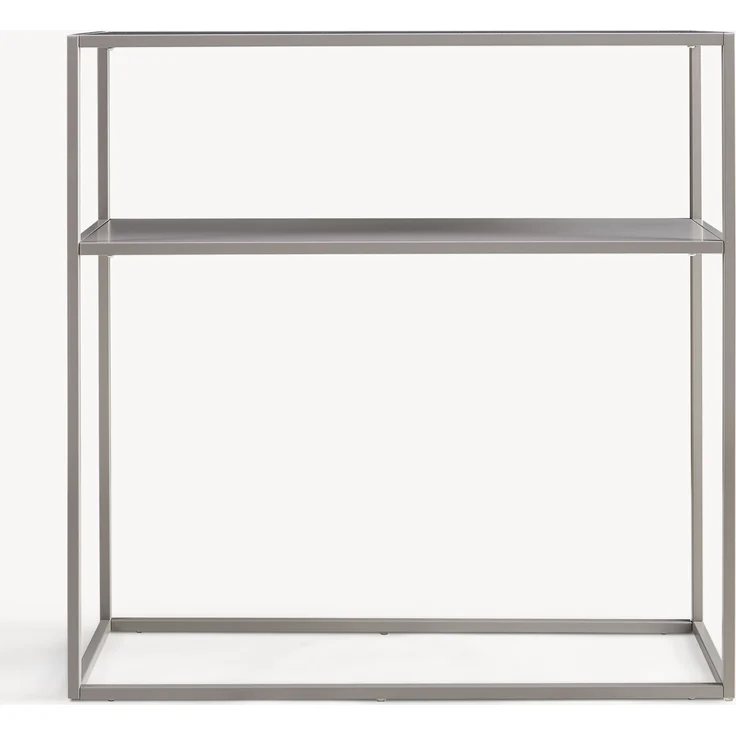 Konsolentisch Kuhmo Hellgrau Metalltischplatte [en. casa] – Bild 5