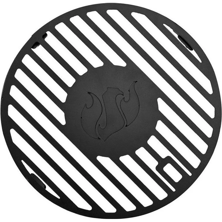 LANDMANN 15910 Modulus Grillrostsystem | Geeignet für Triton 3.1/ 4.1 | Mit modularem Basiseinsatz Ø30,5 cm für Grillplatte, WOK | Schwarz & eckig – Bild 3