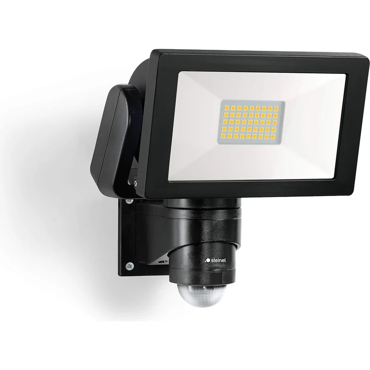 Steinel LED-Außenstrahler LS 300 S schwarz, mit 240° Bewegungsmelder, 2962 lm, 29,5 W, neutralweiß – Bild 1