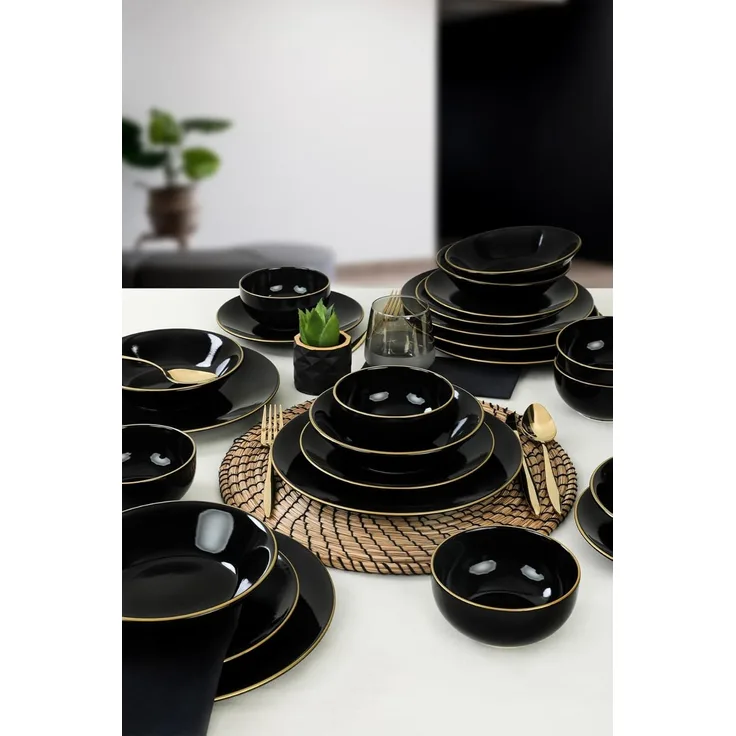 Hermia Concept Teller-Set 100% CERAMIC STONEWARE M1610 (24-tlg)