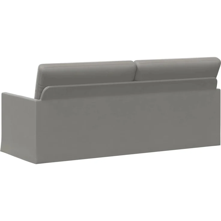 vidaXL 3-Sitzer Sofa Hellgrau 190 x 81 x 82 cm Samt (V) 42041120 – Bild 4