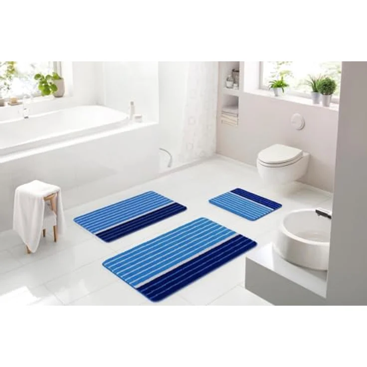 BATEX TANDEA Badteppich 70x120 cm blau – Bild 3