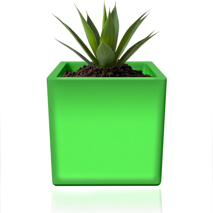 Smartwares LED Solar Blumentopf OSL-60083 weiß 37 cm RGBW – Bild 1