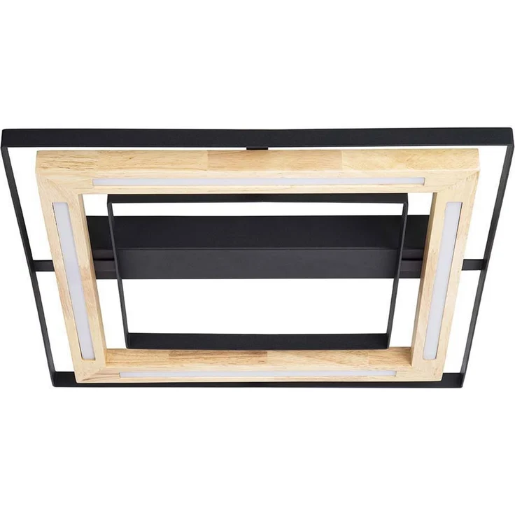 LED Deckenleuchte, dimmbar, Bambus natur, L 46 cm – Bild 7