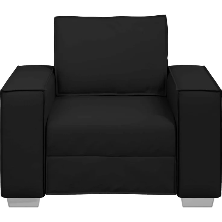 vidaXL Sofa-Sessel Schwarz 100 cm Kunstleder 4105044 – Bild 3