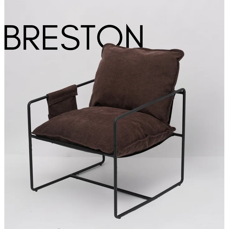 Albatros Designer Vintage Sessel Breston, hochwertiger Stoff Bezug in Braun, sehr bequem, Relaxsessel Loungesessel für Wohnzimmer, Schlafzimmer oder als Fernsehsessel – Bild 2