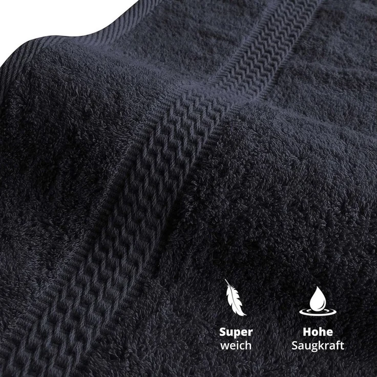 TRENDBUY24 Handtuch Set Handtücher Duschtücher Gästetücher Baumwolle Frottee Premium 4er Set, 100% Baumwolle (4-St), Duschtuch