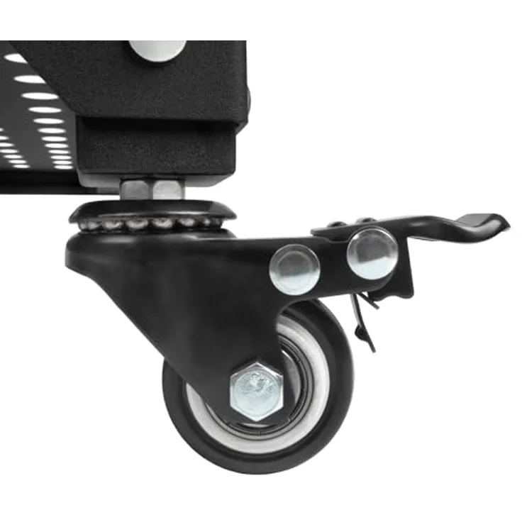 BBQ-Toro Grillablagetisch Grillwagen 80 x 80 x 83 cm, Schwarz, Grilltisch mit großer Arbeitsfläc – Bild 5