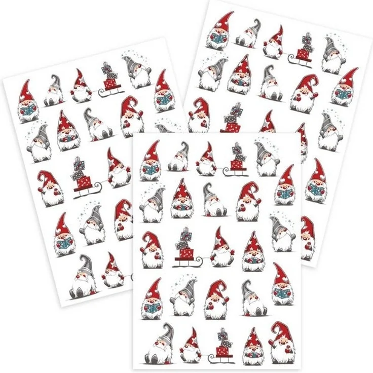 Kracht Geschirrtuch Wichtel Weihnachten, (Set, 3-tlg, Set), 3er Pack Geschirrtücher (3 Stück), ca. 45 x 70 cm, Baumwolle bedruckt – Bild 2