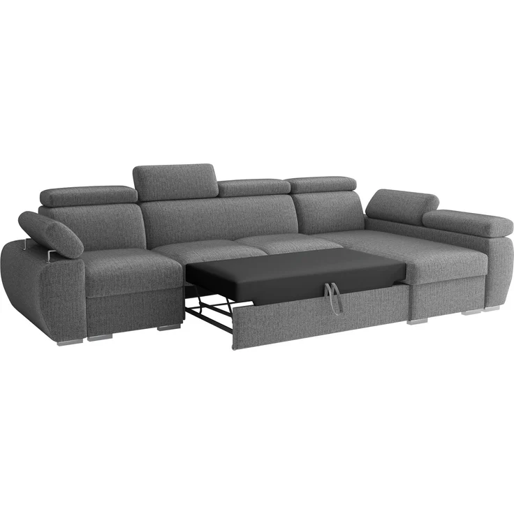 Ecksofa Boston LCP mit 2 Bettkästen und Schlaffunktion (Farbe: Flow 06, Seite: Rechts 1P(65)+2R+LCP) – Bild 3
