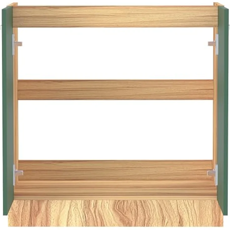 Shally Dogan Küchenunterschrank mit 2 Türen zum Einbauen, Unterschrank mit 80 cm für Spüle (Grün, 80 x 50 x 85 cm) – Bild 9