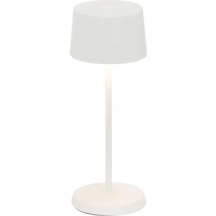 Zafferano, Olivia Micro Lampe, Kabellose, Wiederaufladbare Tischlampe mit Touch Control, Auch für den Außenbereich Geeignet, Dimmer, 2200-3000 K, Höhe 20 cm, Farbe Weiß – Bild 2
