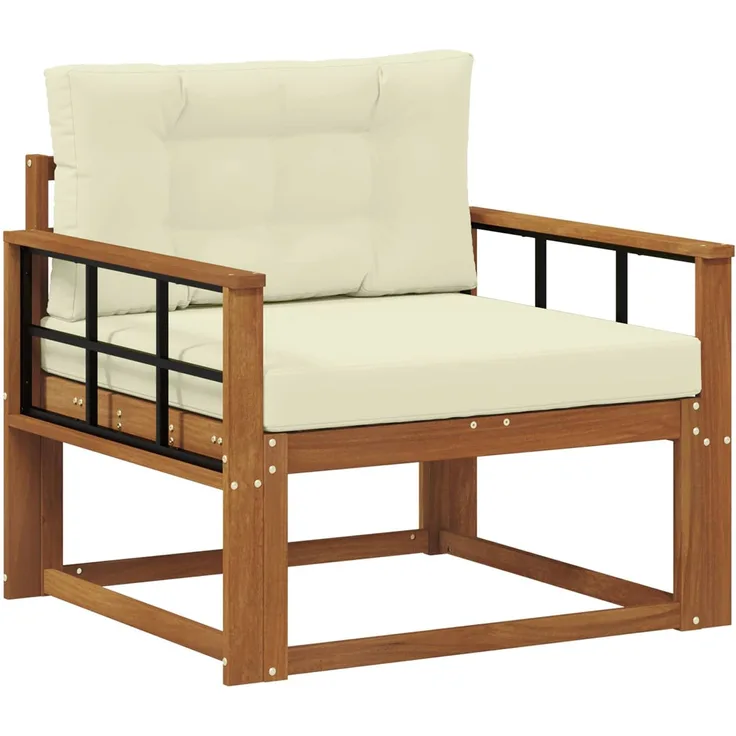 vidaXL Outdoor Mittelsofa Massivholz Akazie Natur 3436277