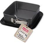 Zenker Springform Quadratische Springform, Kuchenbackform, Backrahmen, Antihaft