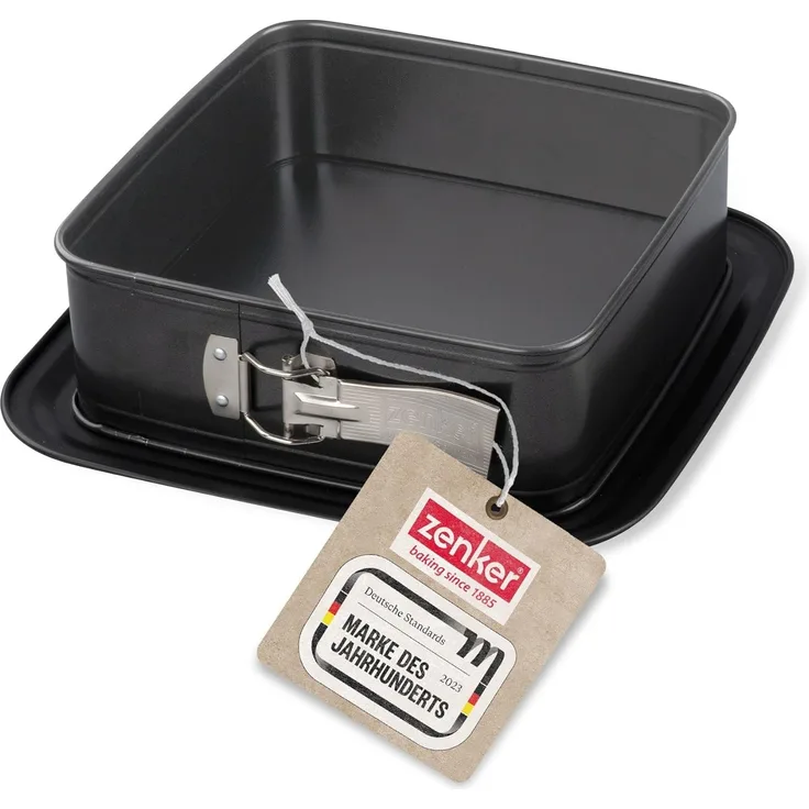 Zenker Springform Quadratische Springform, Kuchenbackform, Backrahmen, Antihaft