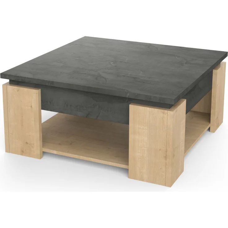 Calicosy Couchtisch L80 cm - AUSTIN - Helles Holz – Bild 4