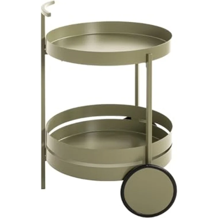 Servierwagen >37982< in grün ( Schilfgrün), Metall - 62x42cm (HxD) – Bild 5
