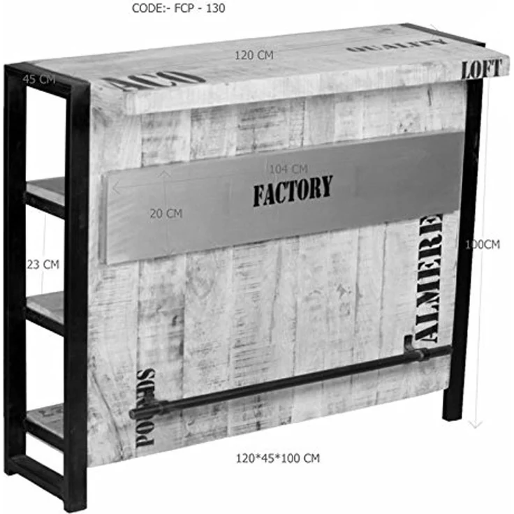 Bar Mango 120x45x100 natur bedruckt FACTORY #140 – Bild 7
