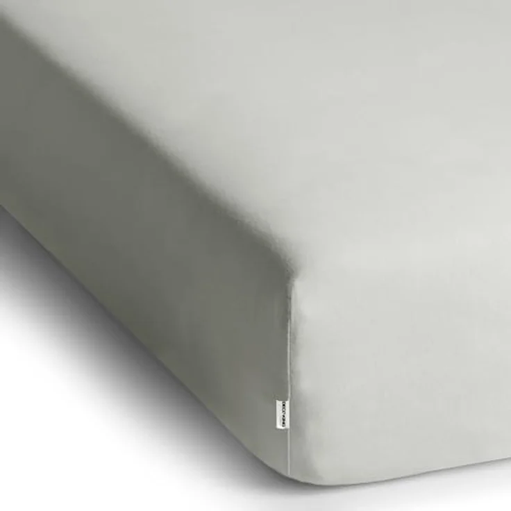 DecoKing Spannbettlaken 100x200 120x200 cm 100% gekämmte Baumwolle Silber Spannbetttücher Jersey Boxspringbett Amber 100x200 120x200 – Bild 4