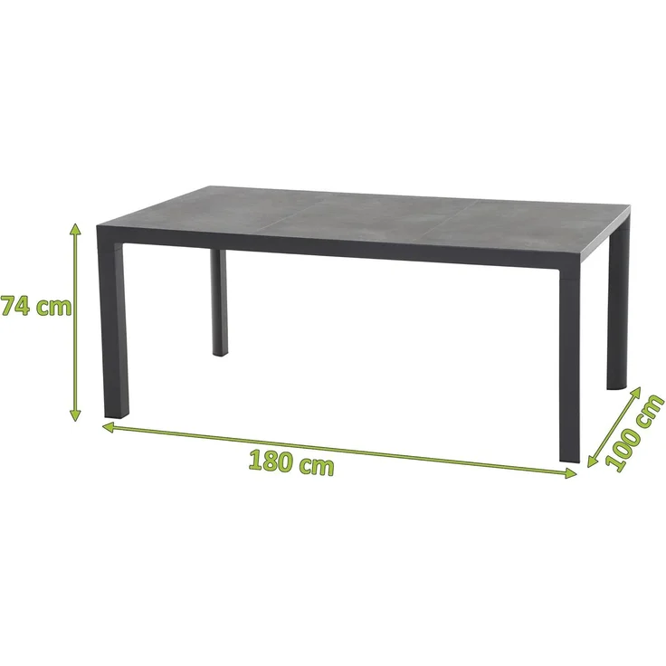 Siena Garden Carlos Dining Tisch, anthrazit-Dark Grey – Bild 2
