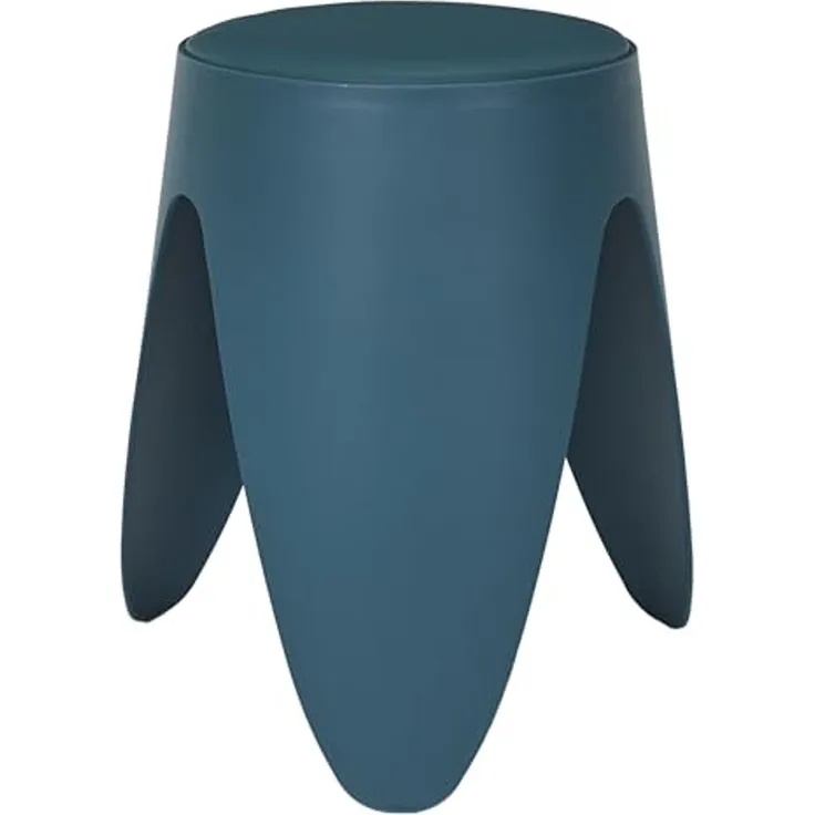 HOME DECO FACTORY, HD0297, Eve Duck Blue Hocker, Les P'Tits Prix, Zeitgenössisch, Möbel, Sitz, Bank und Hocker, 30x46x30 cm, Sitzhöhe 46 cm, Duck Blue