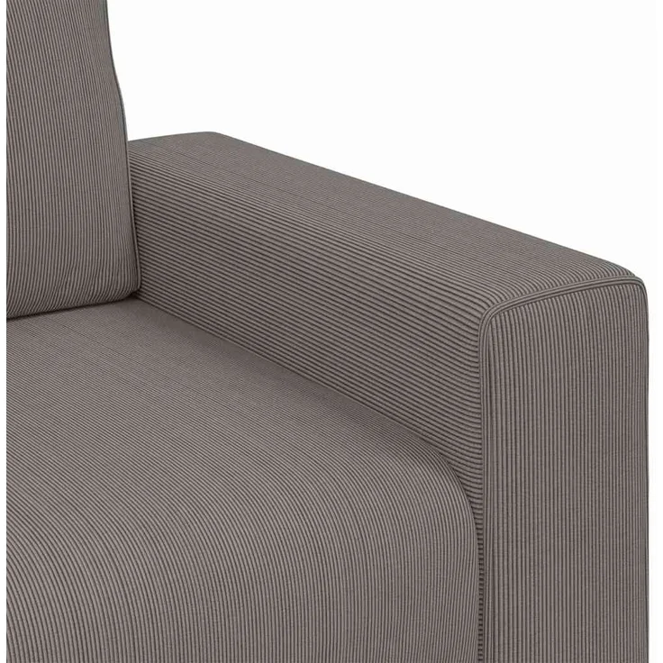vidaXL Sessel Hellgrau 100x77x82 cm Cordstoff 4105186 – Bild 6