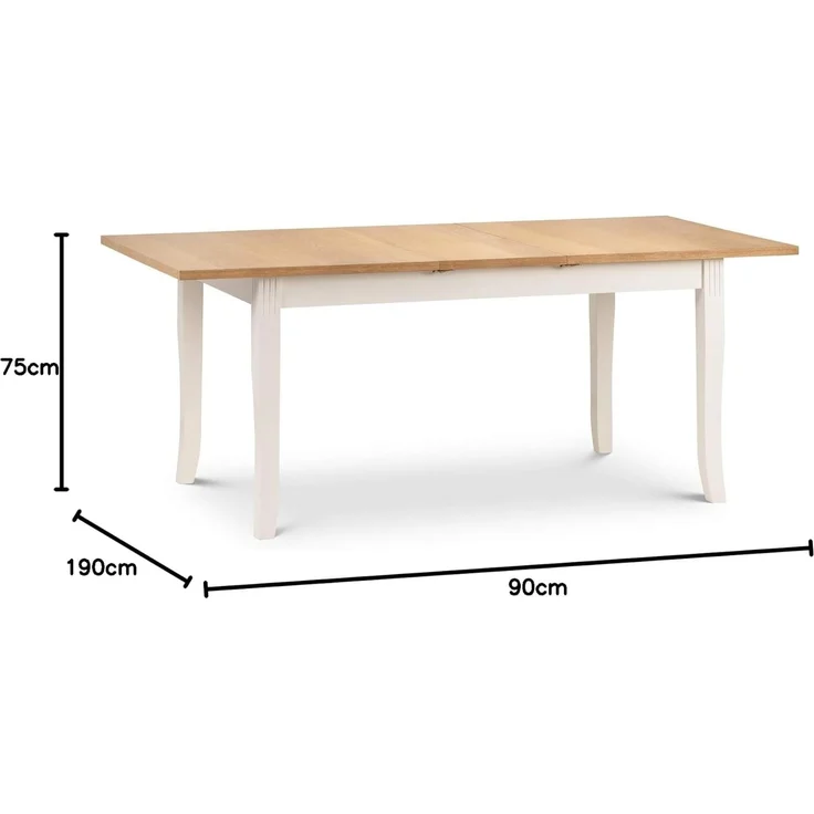 Julian Bowen Ausziehbarer Esstisch Davenport, Eiche – Bild 3