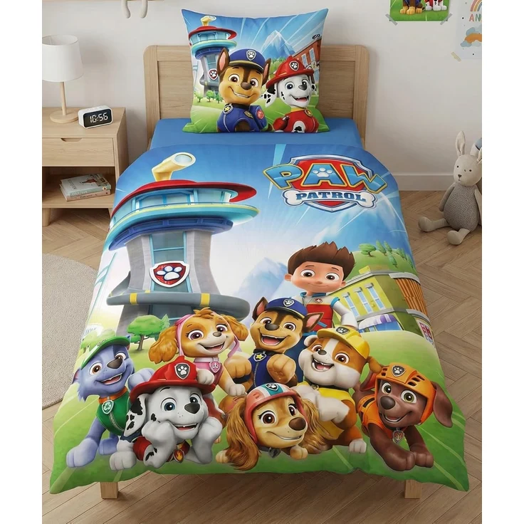 Paw Patrol Bettwäsche Set 140 × 200 cm mit Kissenbezug 65x65 cm – Bild 1