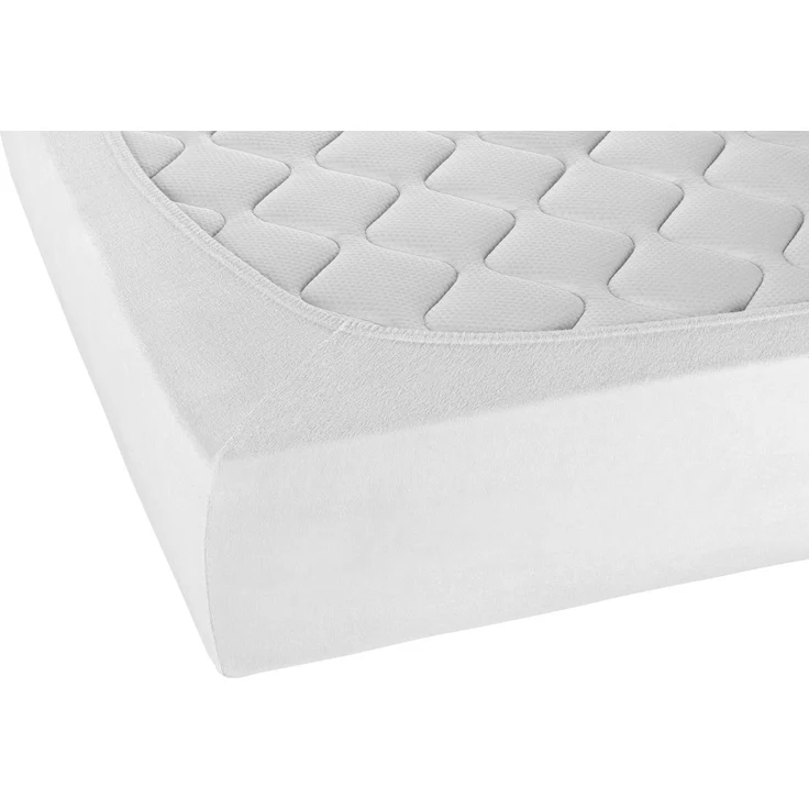 biberna Frottee-Stretch-Spannbetttuch 0012344, weiß, 1x 140x200 cm - 160x200 cm – Bild 2