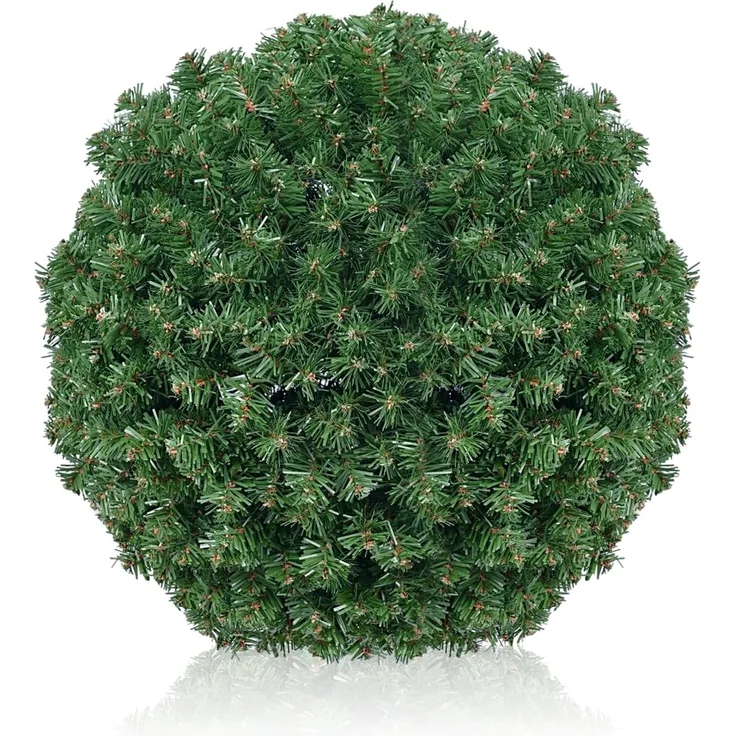 SALCAR DIY Weihnachtskugel 40 cm, Grüne PVC Kugel zum Hängen für Weihnachtsdekoration – Perfekt für Eingangsbereich, Esszimmer und Garten