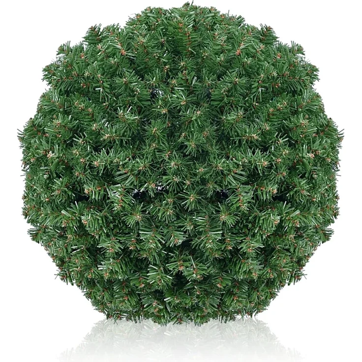 SALCAR DIY Weihnachtskugel 40 cm, Grüne PVC Kugel zum Hängen für Weihnachtsdekoration – Perfekt für Eingangsbereich, Esszimmer und Garten – Bild 1