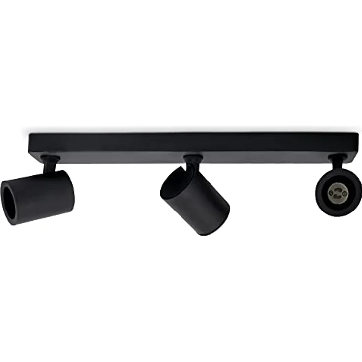 linovum LED Aufbaustrahler TENJO Deckenstrahler 3 flammig schwarz Spots drehbar & schwenkbar, Leuchtmittel nicht inklusive – Bild 7