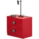 Nachtkommode Monza Rot