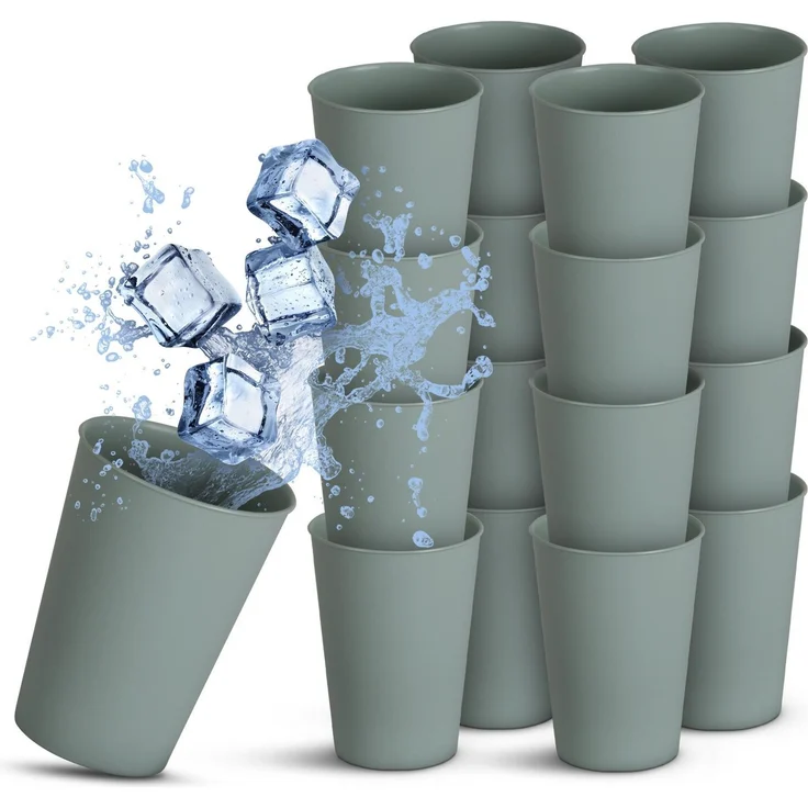 Becher Kunststoff - Mehrweg Grün 0,2L 16er-Pack – Bild 5
