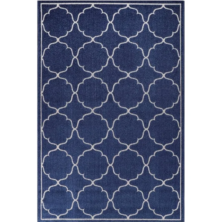 Sanat 'Berlin' Teppich, Höhe: 6 mm, In -und Outdoor geeignet, Blau, 120 x 170 cm